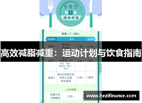 高效减脂减重:运动计划与饮食指南 高效减脂减重:运动计划与饮食指南